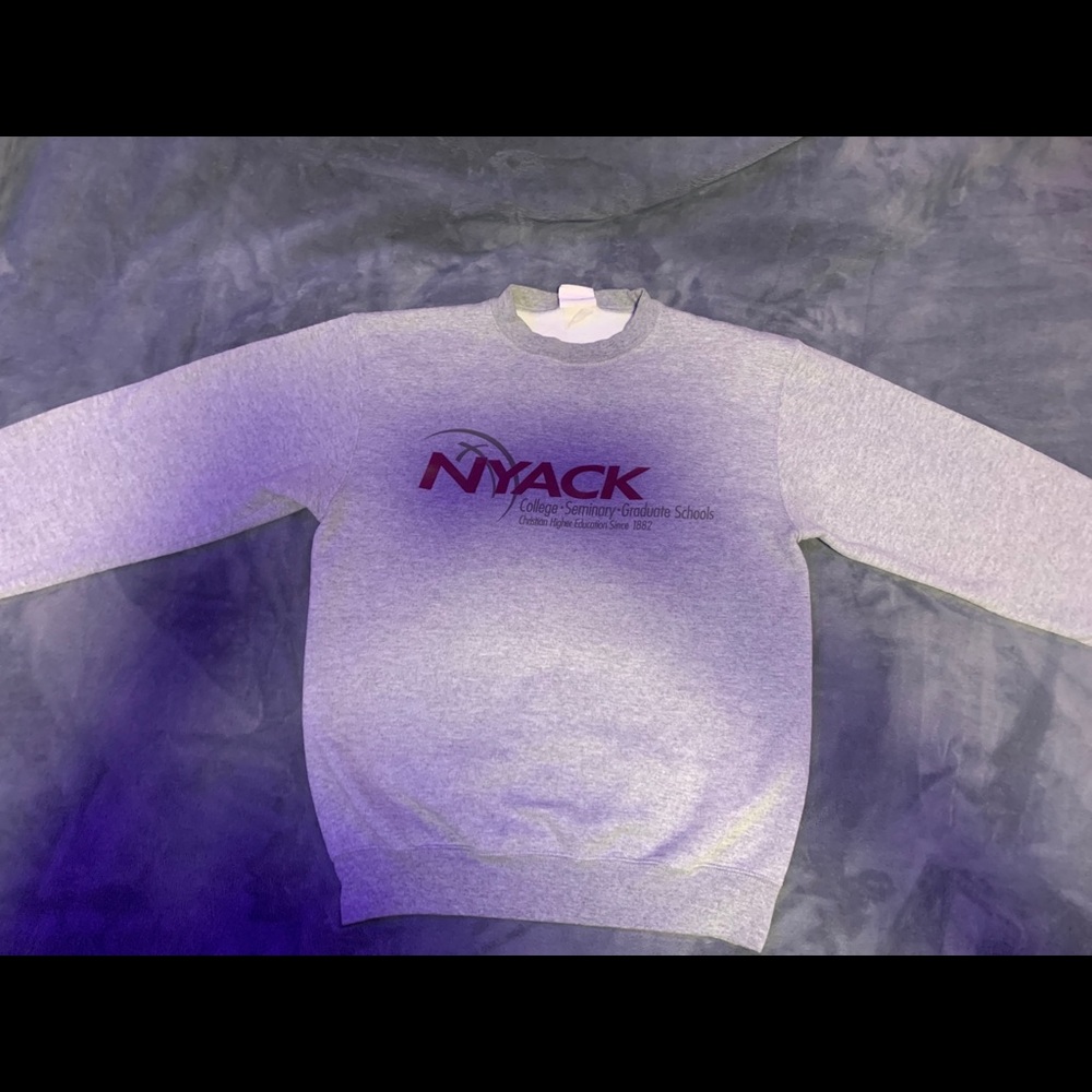 College sweatshirt